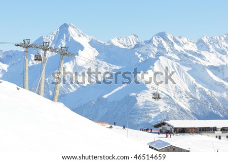 we see a ski resort in Austria \