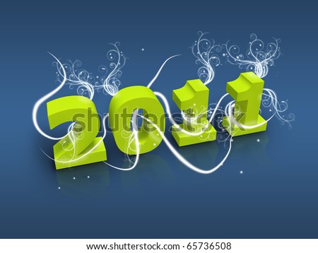 Cards For New Year 2011. stock photo : Happy new year