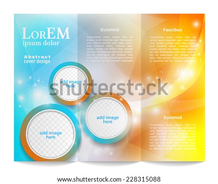 Tri-fold brochure template Tri-fold brochure template
