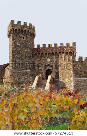 castello di amorosa. stock photo : Castello di