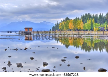 Lake Tahoe Reflection, High Dynamic Range