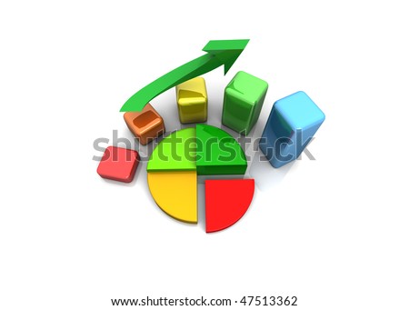 business finance chart, bar, diagram, chart on a white background