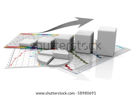 Business graphic, chart, diagramm, bar