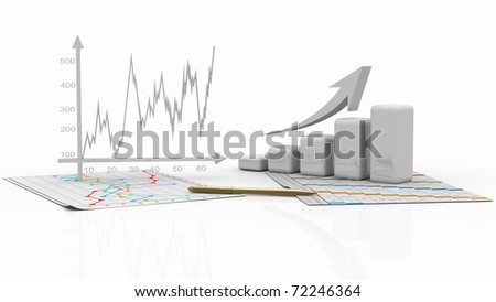business charts, diagram bar, graphic