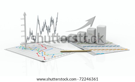 business charts, diagram bar, graphic