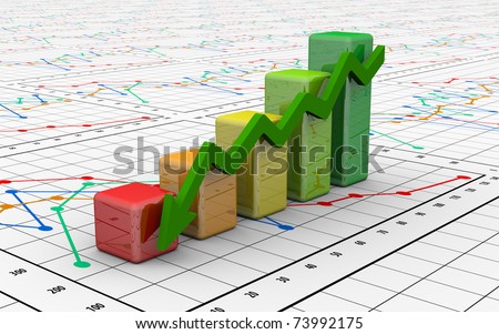 business finance chart, diagram, bar, graphic