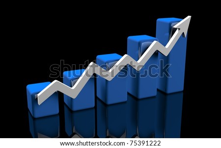 business finance chart, diagram, bar, graphic up