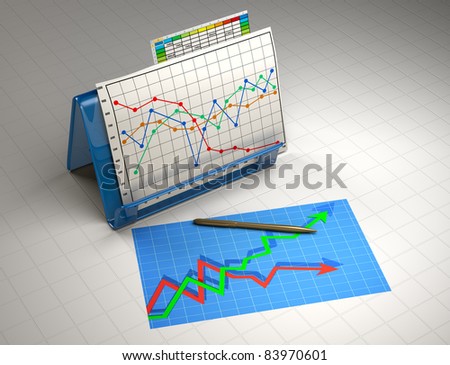 business finance chart, diagram, bar, graphic