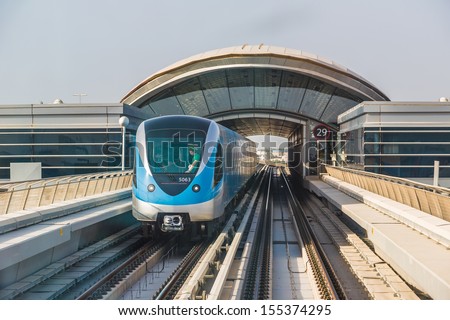 DUBAI, UAE - NOVEMBER 14 - The construction cost of the Dubai Metro project has shot up by about 80 per cent from the original US$ 4.2 billion to US$ 7.6 billion. Picture taken on November 14, 2012.