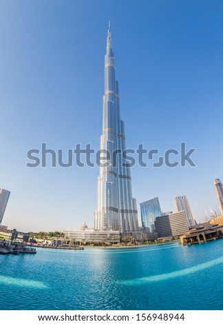 DUBAI UAE NOVEMBER 13 Burj Khalifa on November 13 2012 in Dubai UAE Burj Khalifa is currently the tallest building in the world at 829.84 m 2 723 ft DUBAI UAE NOVEMBER 13 Burj Khalifa on November 13 2012 in Dubai UAE Burj Khalifa is currently the tallest building in the world at 829.84 m 2 723 ft