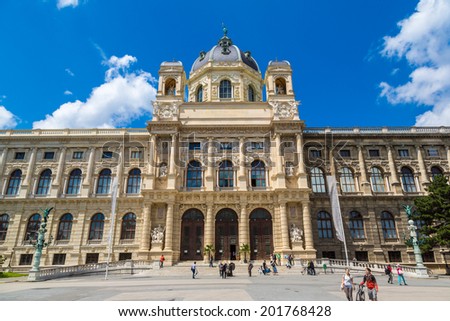 VIENNA AUSTRIA - MARCH 19: Museum of Natural History March 19,2013 in Vienna, Austria.The Museum of Natural History in Vienna is one of the important museums of the world