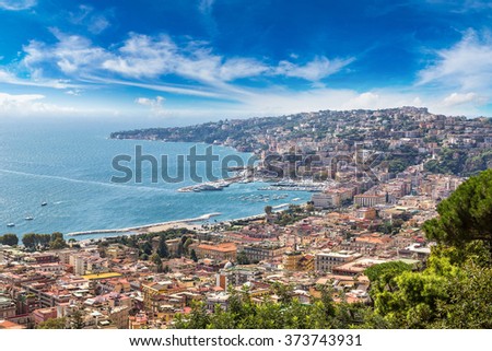 Naples in a summer day in Italy