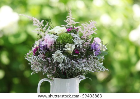 Natural flower bouquet