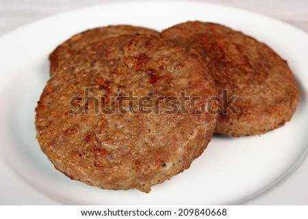 Fried Burger Beef Patty