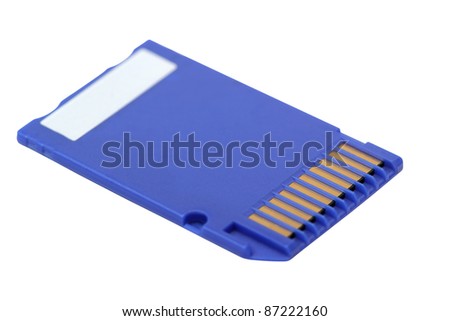 Memory Stick. Isolated with clipping path.