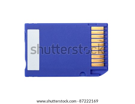 Memory Stick. Isolated with clipping path.