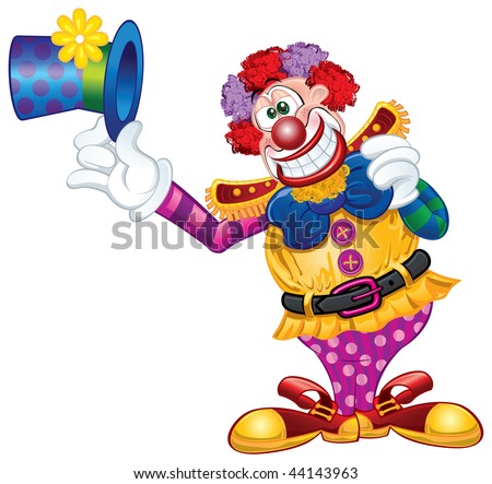 Clown Happy Cartoon Stock Photo 44143963 : Shutterstock