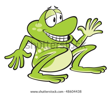 stock vector : Green Toad