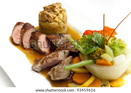 Lamb Filets & Vegetables