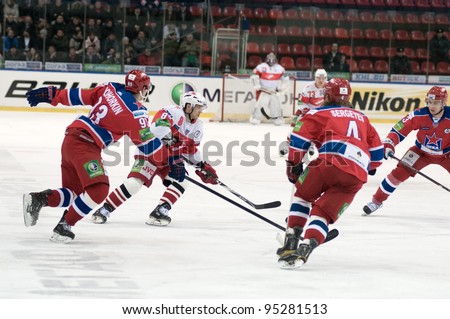 MOSCOW - JANUARY 31 : Hockey match 