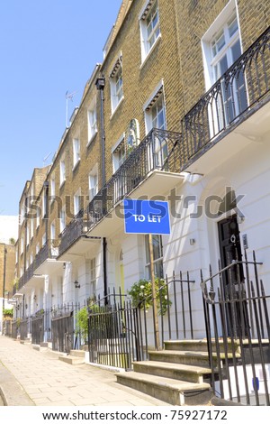 House to let in London\'s Kensington and Chelsea area