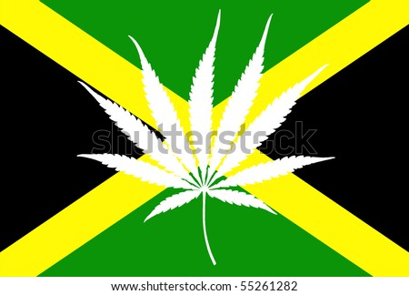 stock photo : jamaican flag