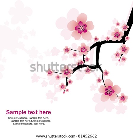 Abstract Cherry Blossom