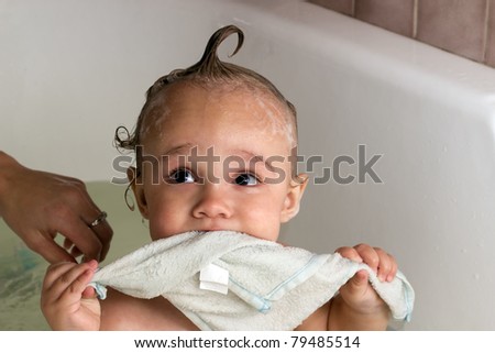 Cute Babies Bathing