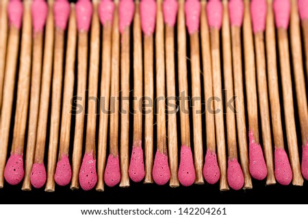 Close-up of a red matches