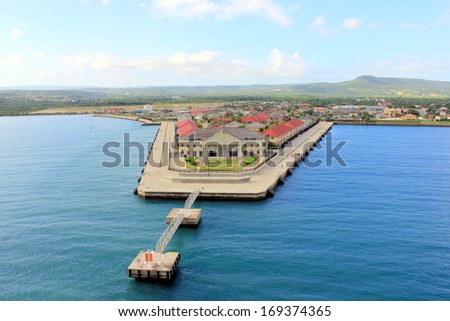 The Port of Falmouth, Jamaica. Opened in 2011, it\'s been built in order to make the historic town of Falmouth become a popular tourist destination in the Caribbean.