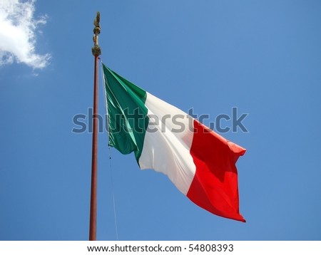 stock photo : The Italian flag