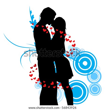 lovers kissing wallpapers. two lovers kissing vector