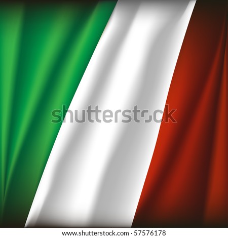 stock vector : italy flag