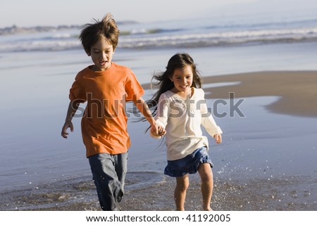 Pictures Of Kids Running. Little Kids Running Along
