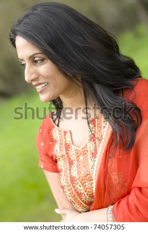 Woman With Sari