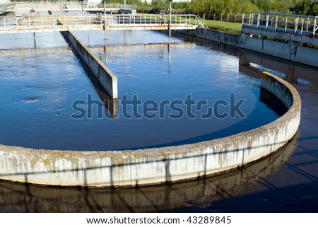 Waste water plant flow