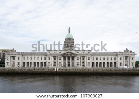 The Customs House on the River Liffey in Dublin, Ireland