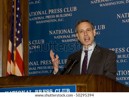 WASHINGTON, DC - APRIL 5: Internal Revenue Service Commissioner Douglas Shulman speaks at a luncheon at the National Press Club, April 5, 2010 in Washington, DC