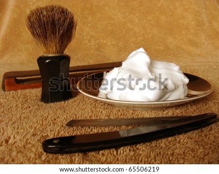 Man`s shave accessories