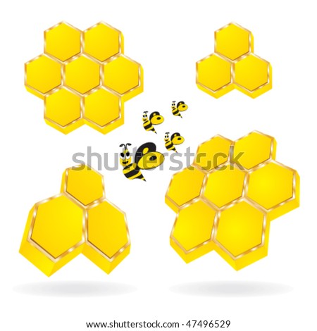 Cartoon Honeycomb