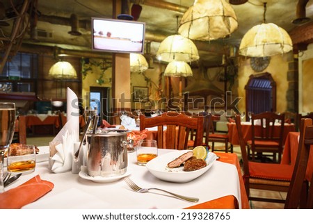 Italian restaurant interior.