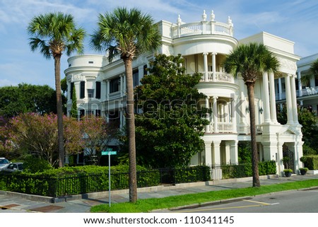 A colonial style of architecture in Charleston, South Carolina.
