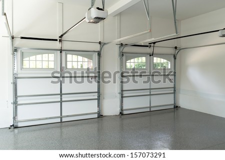 Residential house garage interior Residential house garage interior
