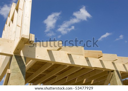 Wooden frame construction