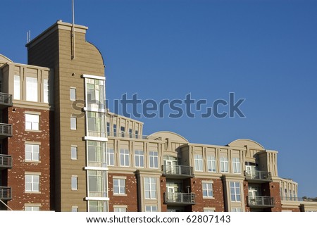 Apartment building rooftop