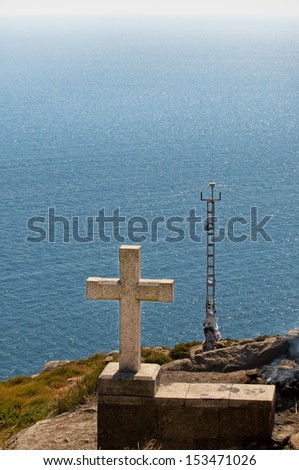 Finisterre, Galicia, Spain.  Land's end and the start, or finish, of the pilgrimage to Santiago de Composrela known as the 