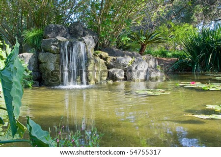 Lake With Waterfall