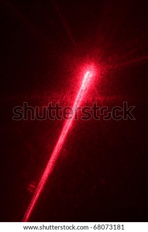 black laser beam