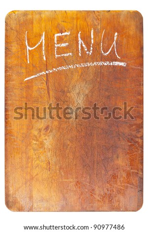 Wooden Menu Boards