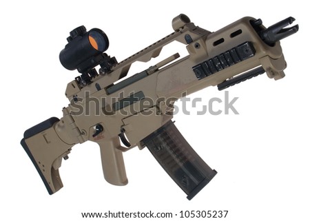 assault rifle G36 with scope
